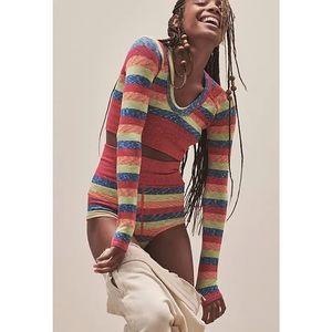 Free People Striped Set